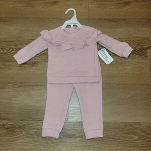 Baby Starters Girls 2 Piece Outfit Size 12 Months Pink New